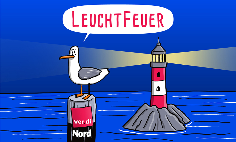 Podcast Leuchtfeuer - vom ver.di Landesbezirk Nord